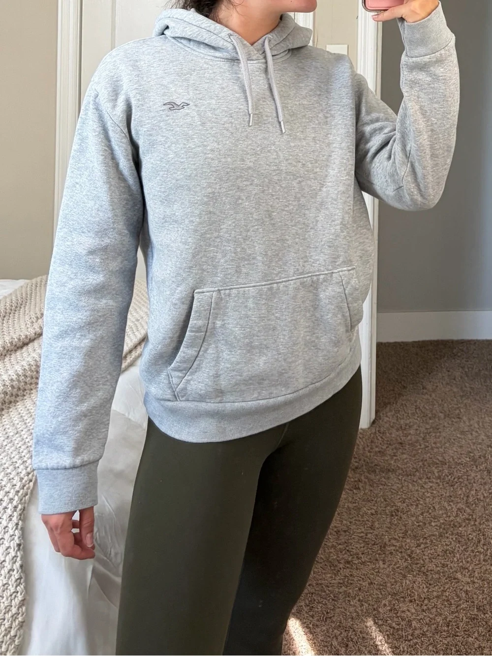 Hollister Gray Pullover Hoodie